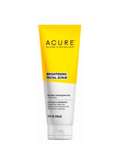 Acure. Brightening Facial Scrub, exfoliante natural con super nutrientes. 118 ml 
