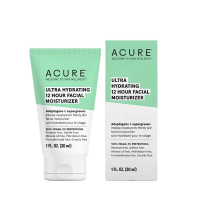 Acure. Ultra Hydrating 12 Hour Moisturizer, humectante de 12 horas. 30 ml